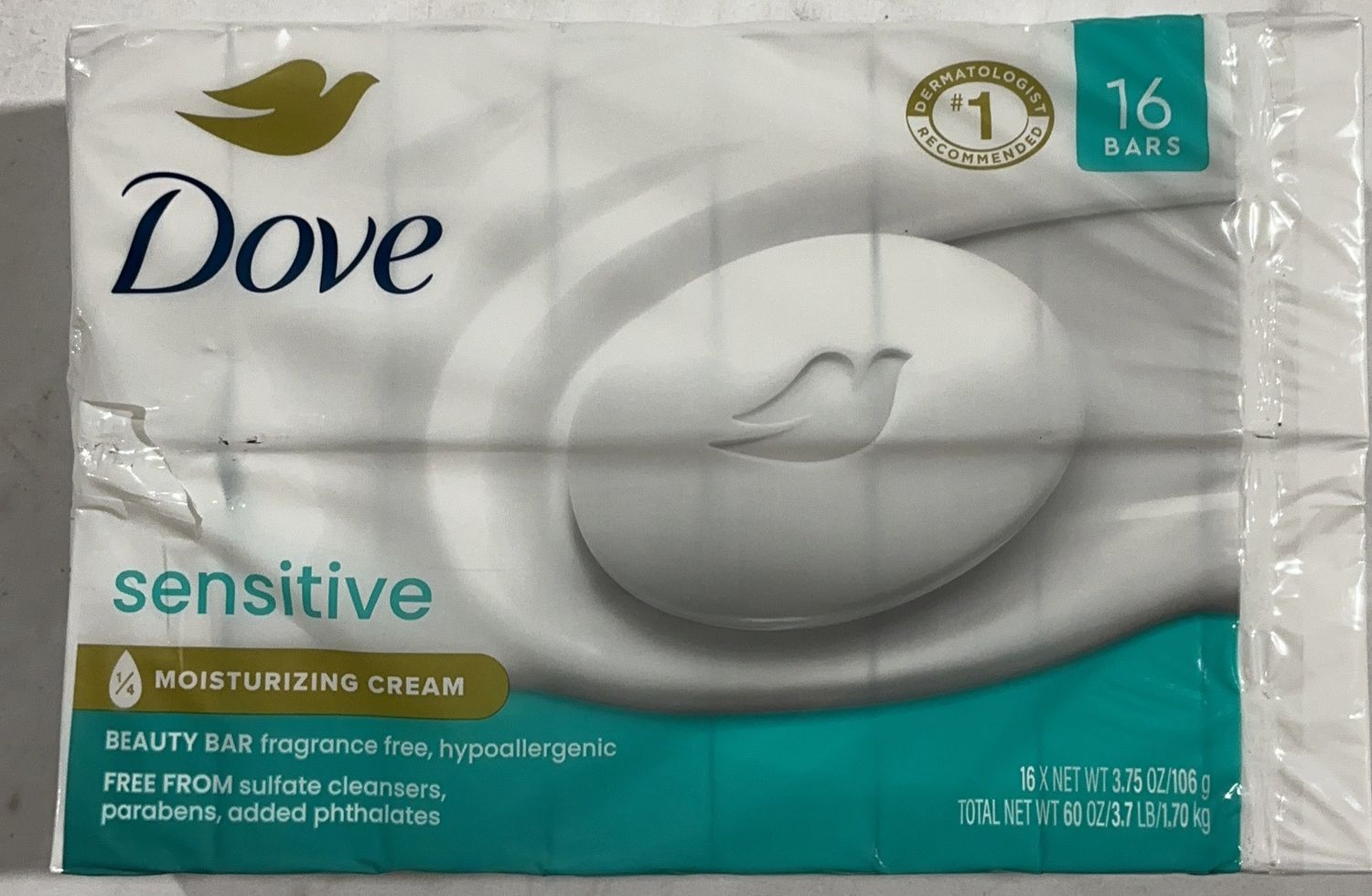 Dove Sensitive Bar 16Ct - Model 1421933 TOL-6550545-174 - Open Box