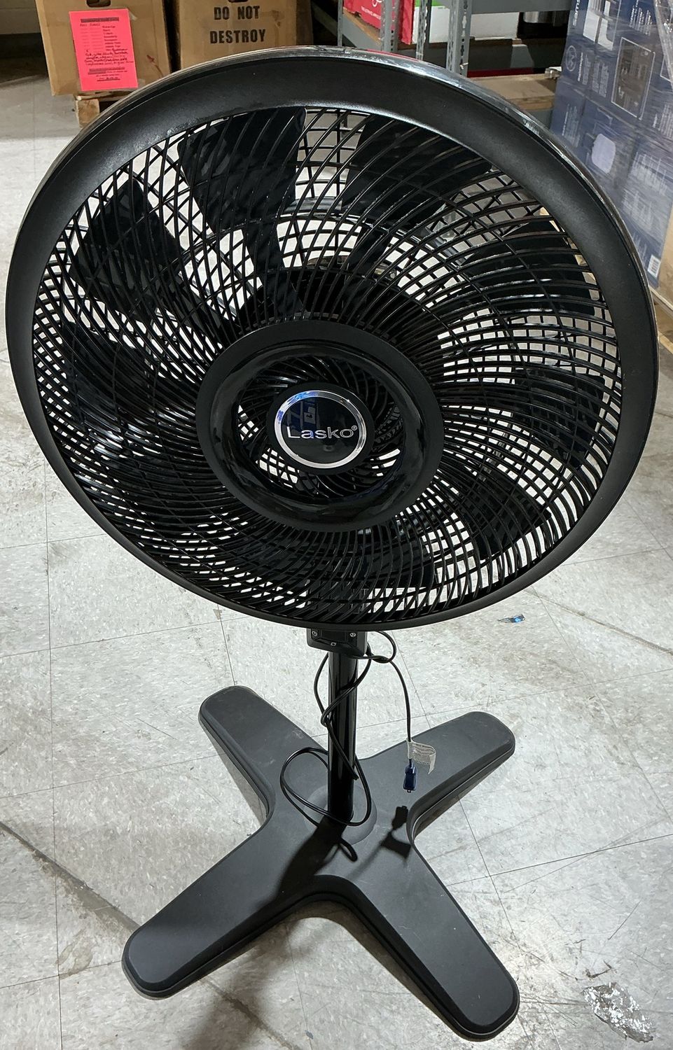 Lasko WindStorm 18” Large Room Pedestal Fan with Remote – Elite Collection-Missing One Piece
