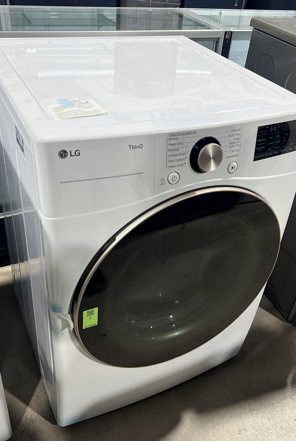 LG  7.4 cu. ft. Ultra Large Capacity Smart Wi-Fi Enabled Front Load ELECTRIC Dryer with TurboSteam and Built-In Intelligence