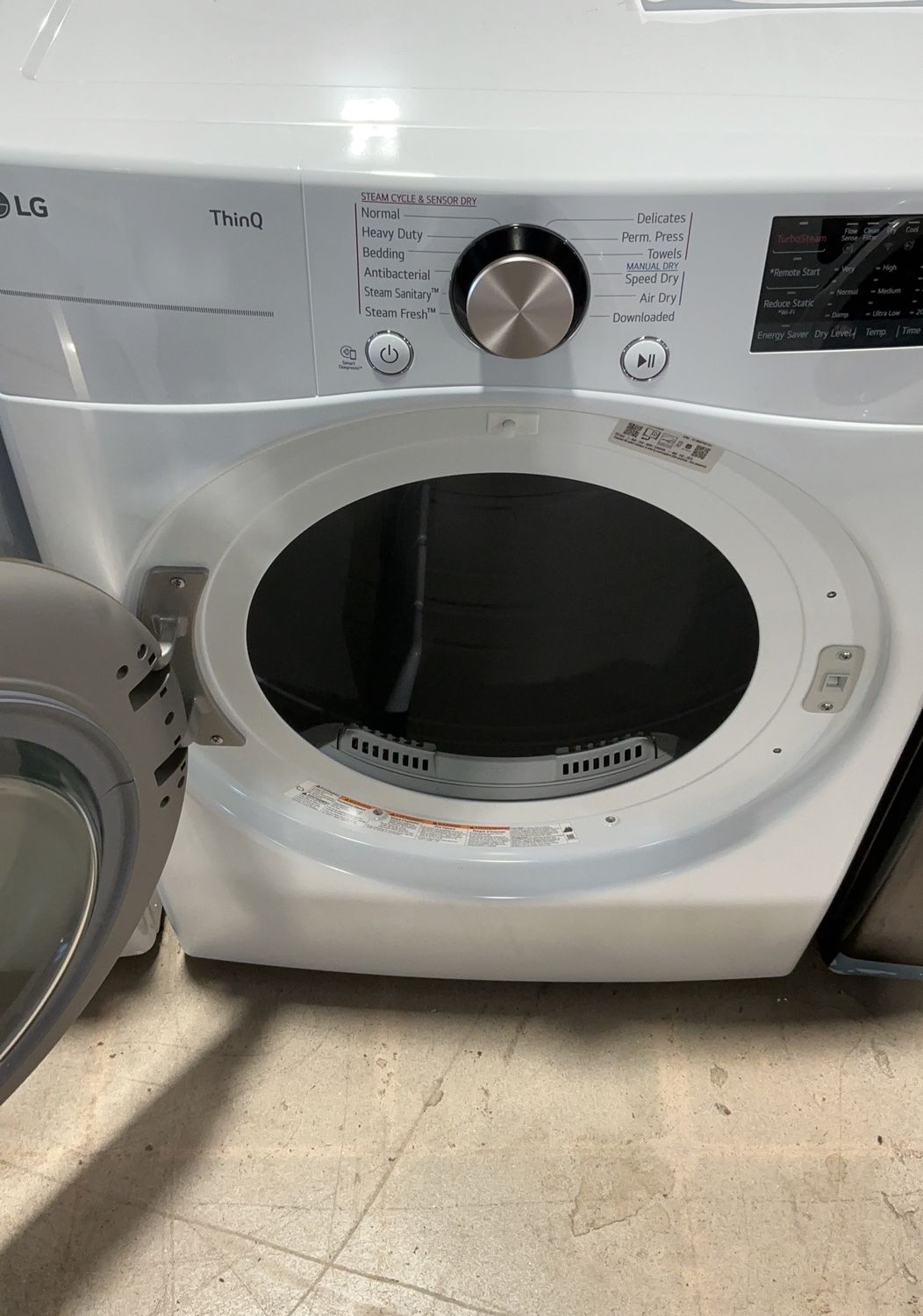 LG DLEX4000W 7.4 CF ELEC - WHITE LG THINQ DRYER