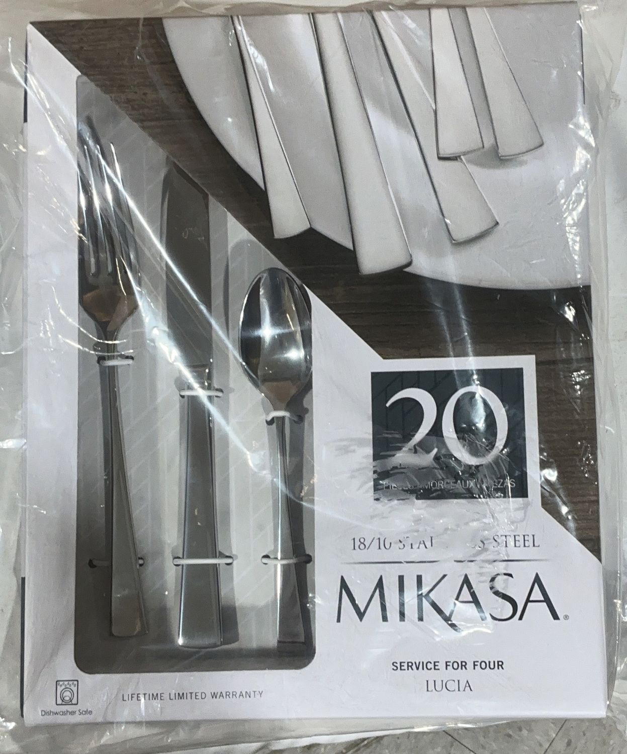 Mikasa Lucia 20PC Cutlery Set – Elegant Everyday Dining - 6494173 - 6494173 - 7–Like New