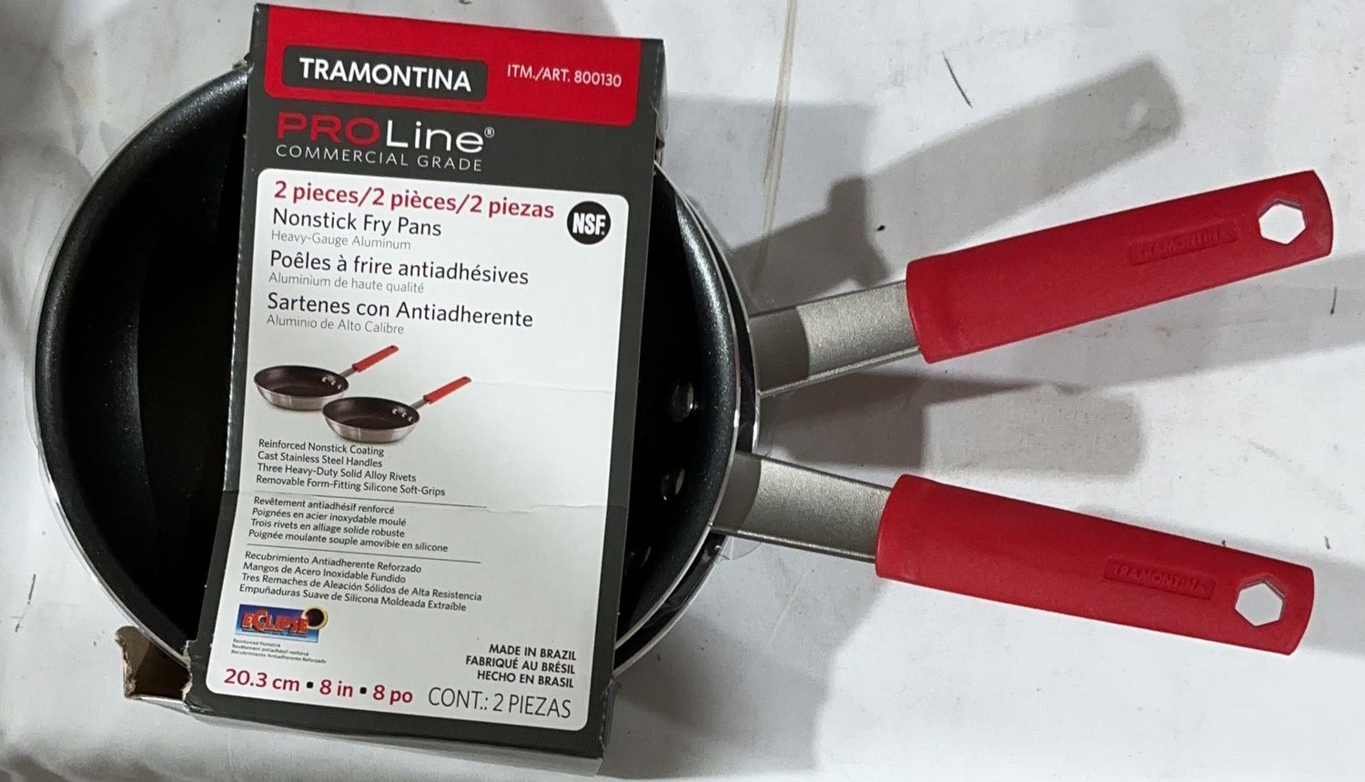 Tramontina 8” Everyday Fry Pans – Durable Nonstick – 2PK- 6494173 - 6494173 - 4-Like New