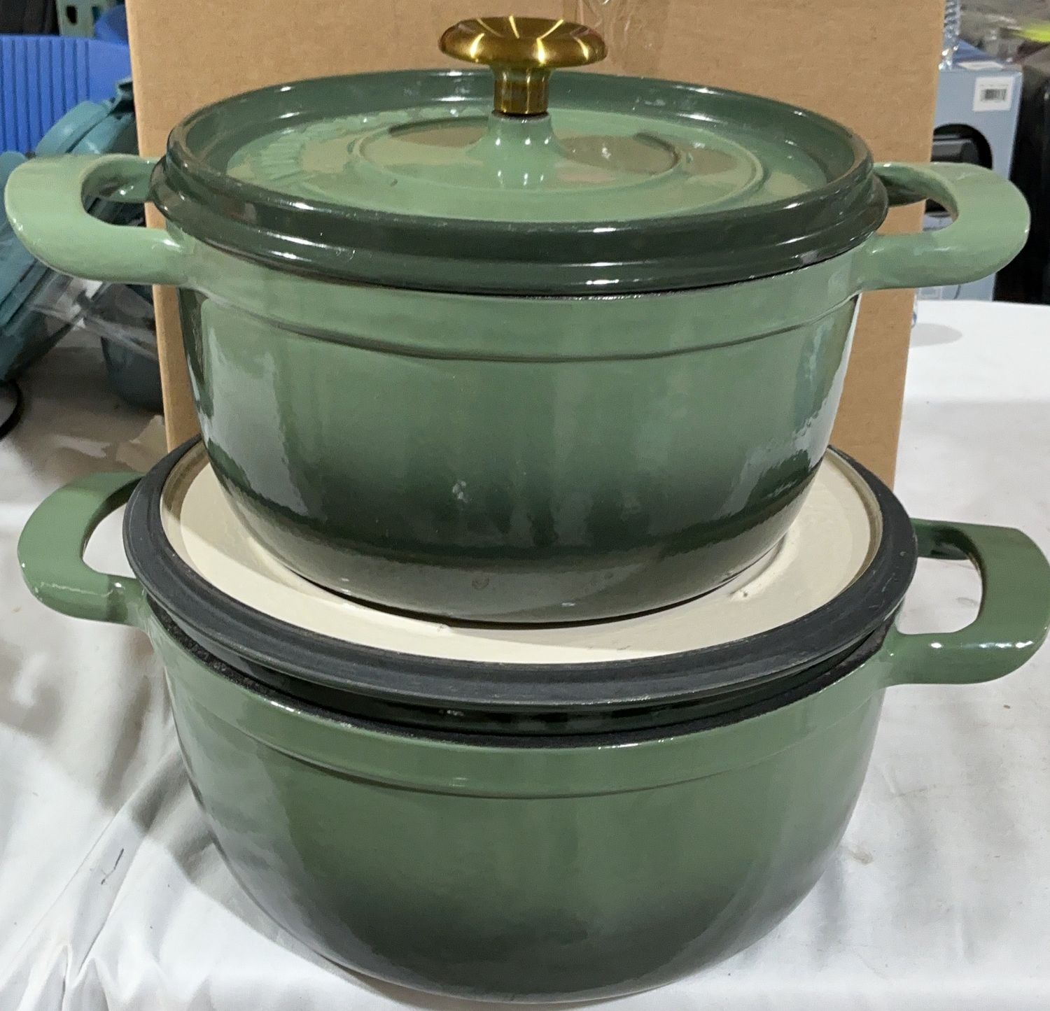 Tramontina 2-Piece Enameled Cast Iron Dutch Oven Set- 6494173 - 6494173 - 56-Used