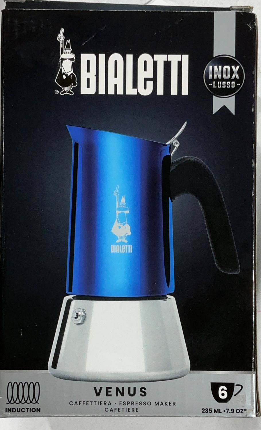 Bialetti Moka Venus Blue – Classic Italian Espresso Brewer - 6494173 - 6494173 - 44 like new