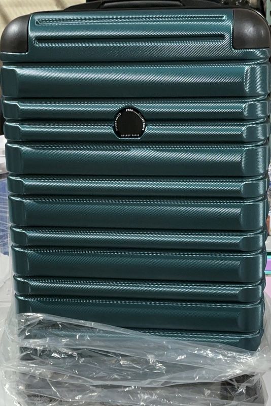 DELSEY Paris Hardside Spinner Luggage – Teal Green Travel Suitcase-Like New
