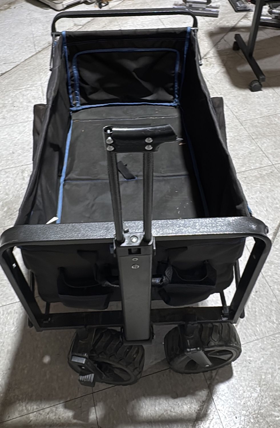 MAC Sports Heavy-Duty Folding Utility Wagon – All-Terrain Wheels-BROKEN HANDLE
