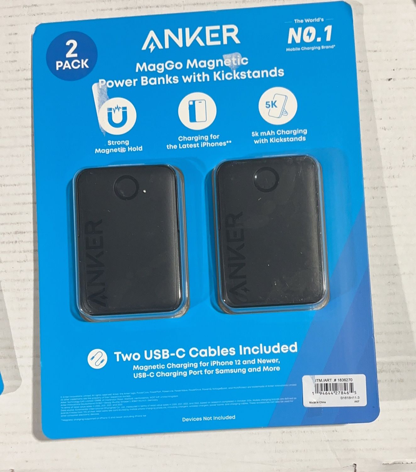 Fantasia Trading Llc - Anker Maggo Magnetic - Home Audio - 6553720, CONDITION: LIKE NEW