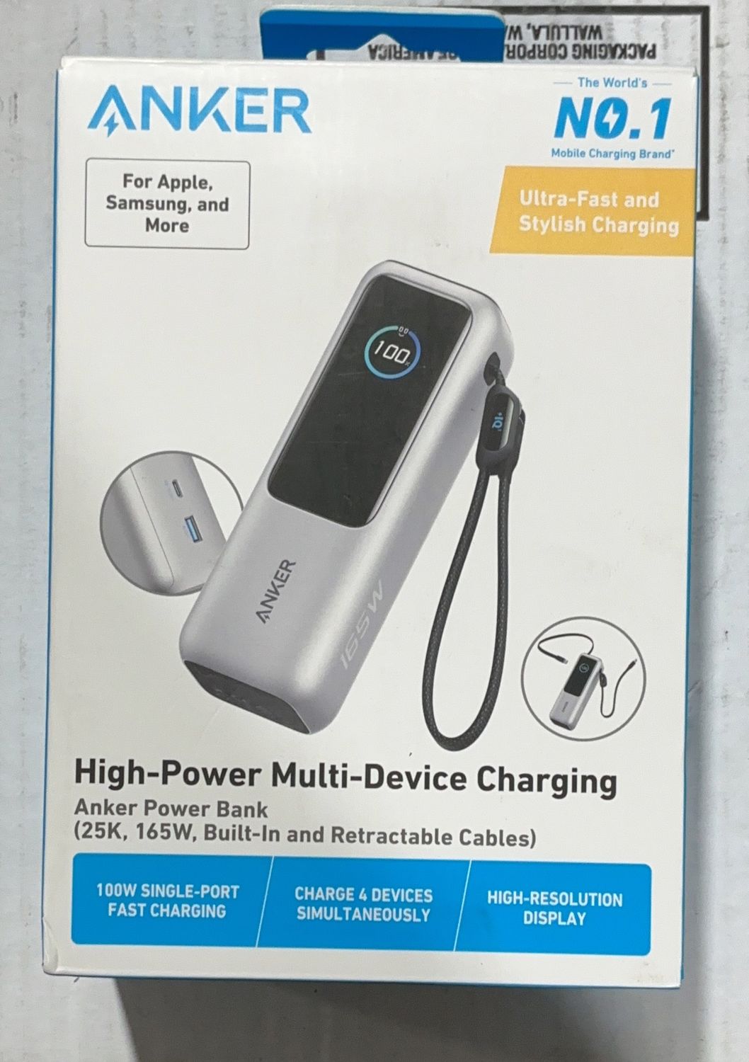 Anker - Power Bank 25K 165W - Home Audio - 6553720-Like new