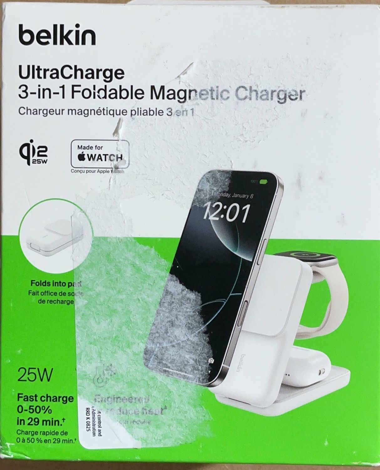 Belkin Inc - Belkin 3-In-1 25W - Home Audio - 6553720 open box