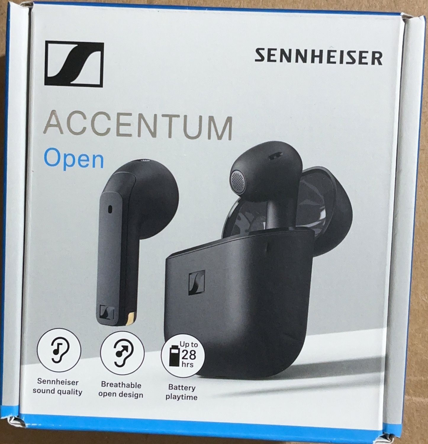 Sonova Consumer Hearing U - Sennheiser Accentum Open - Over-Ear / On-Ear Headphones - 6553720 open box, Colour: black