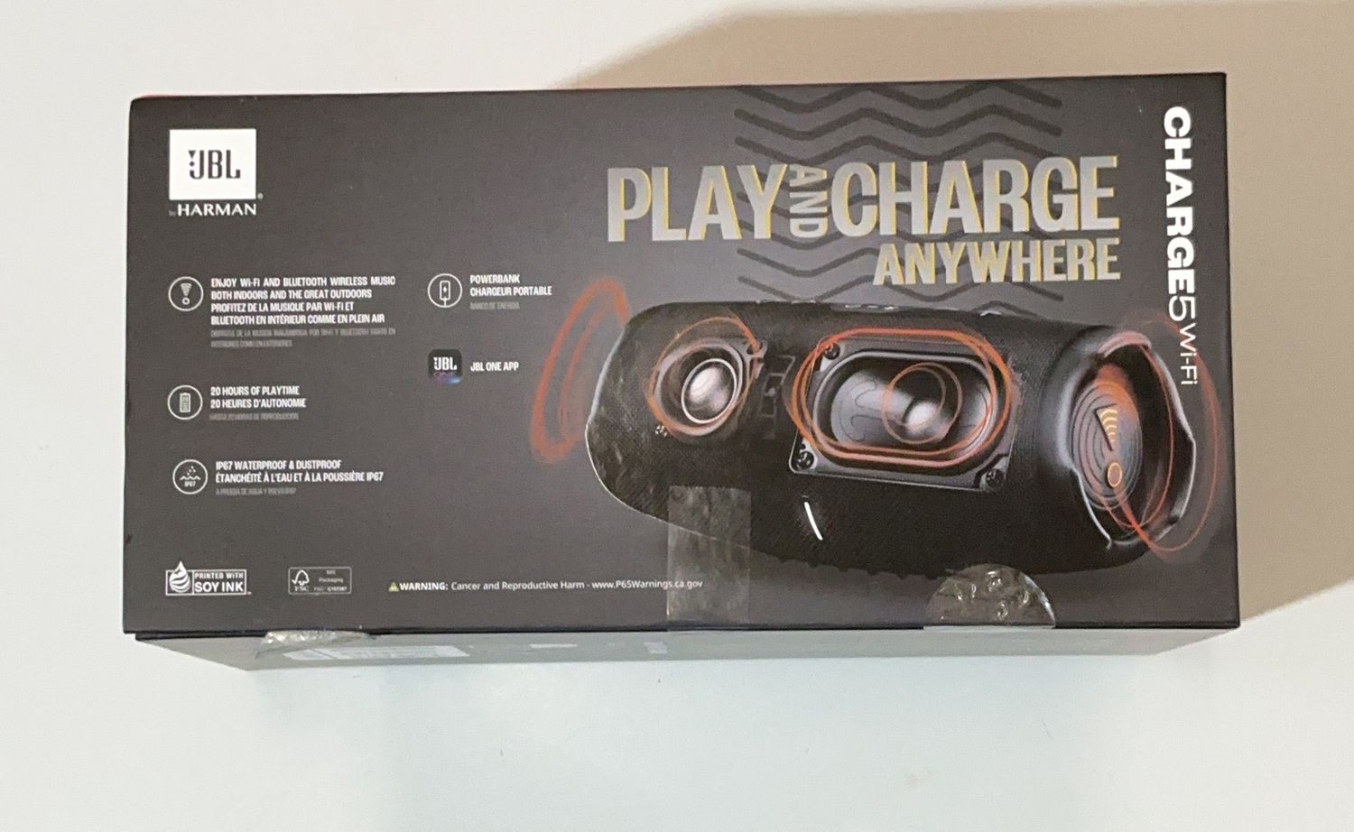 Harman International - Jbl Charge 5 Wi-Fi - Home Audio Speaker - 6553720-Like new, CONDITION: LIKE NEW