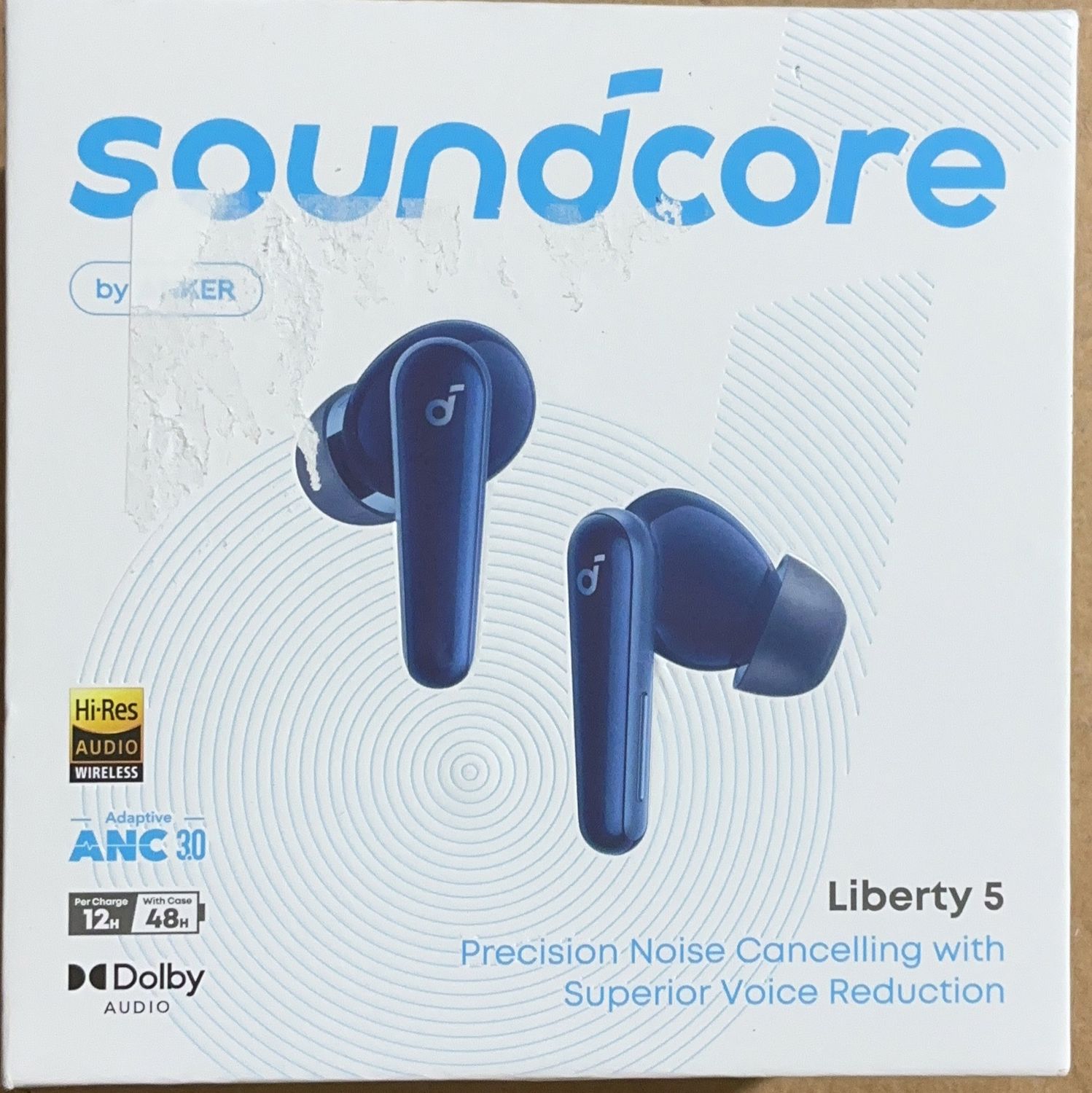 Fantasia Trading Llc - Soundcore Liberty 5 Blue - Over-Ear / On-Ear Headphones - 6553720 open box