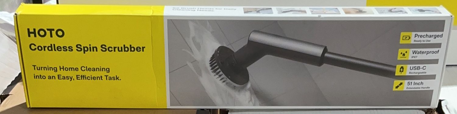 HOTO SPIN SCRUBBER W/ATT  Costco Item 1848324-LIKE NEW