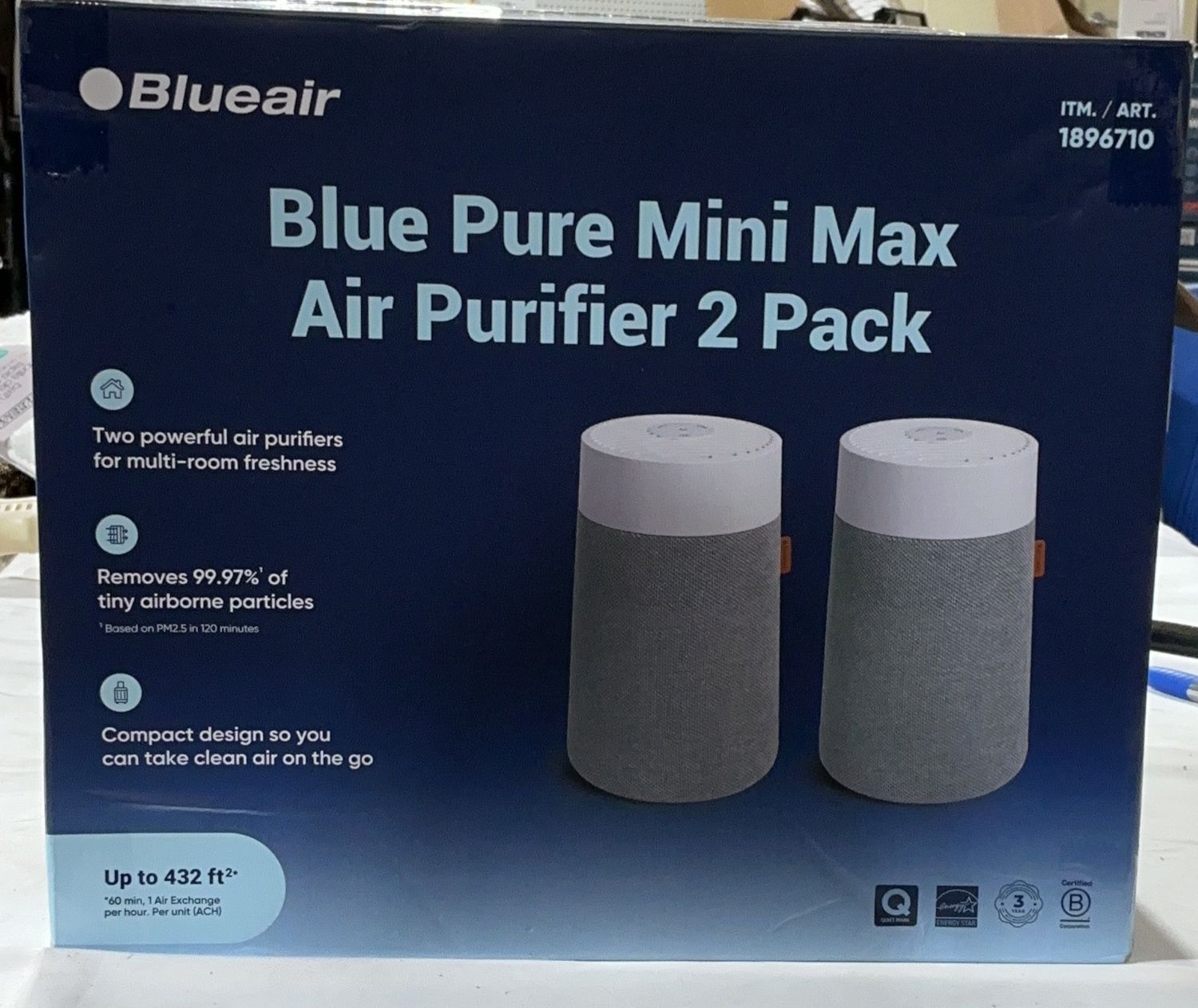 BLUEAIR MINI MAX  Costco Item 1896710-LIKE NEW