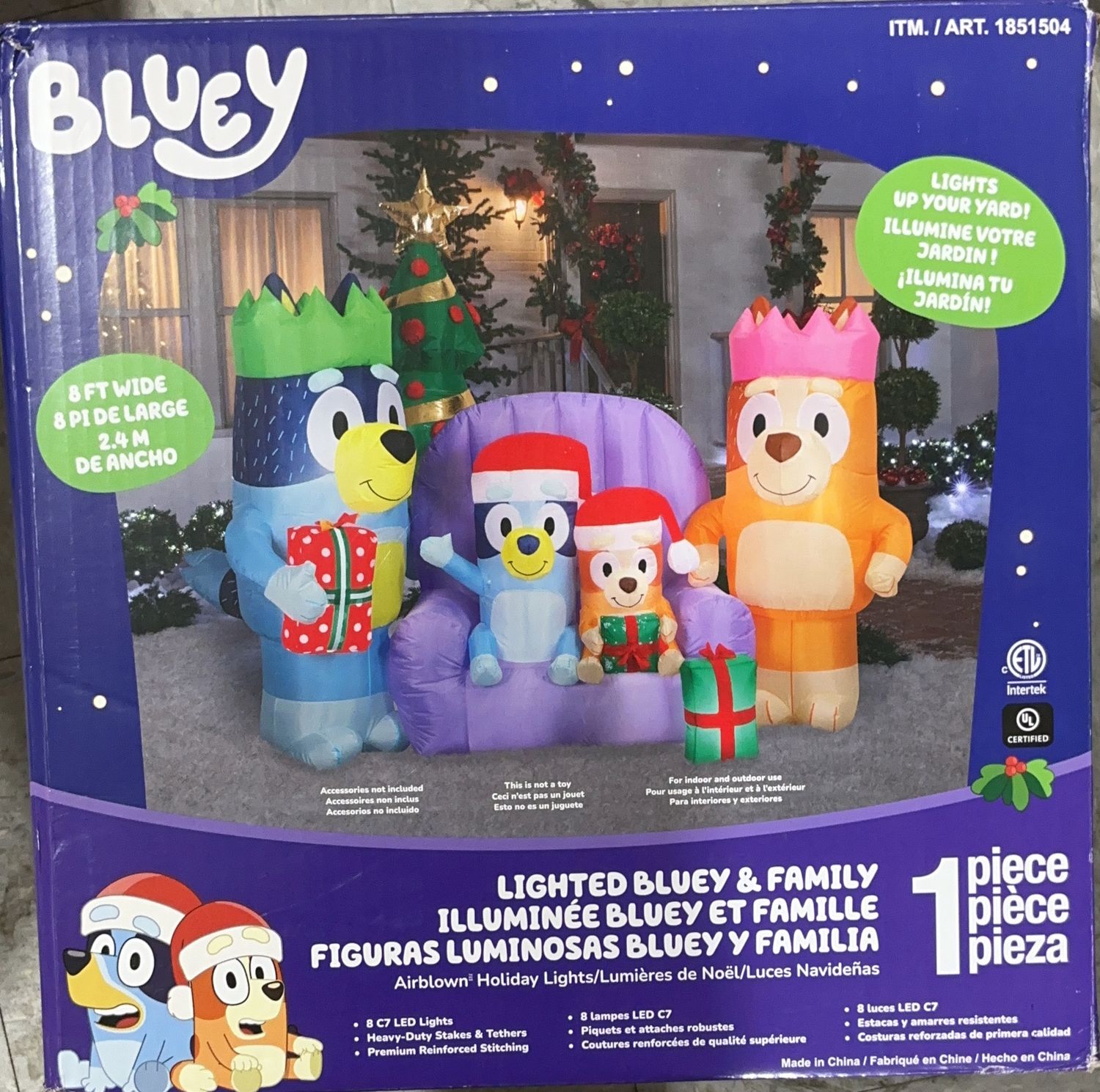 BLUEY AND FAMILY  Costco Item 1851504-Open Box