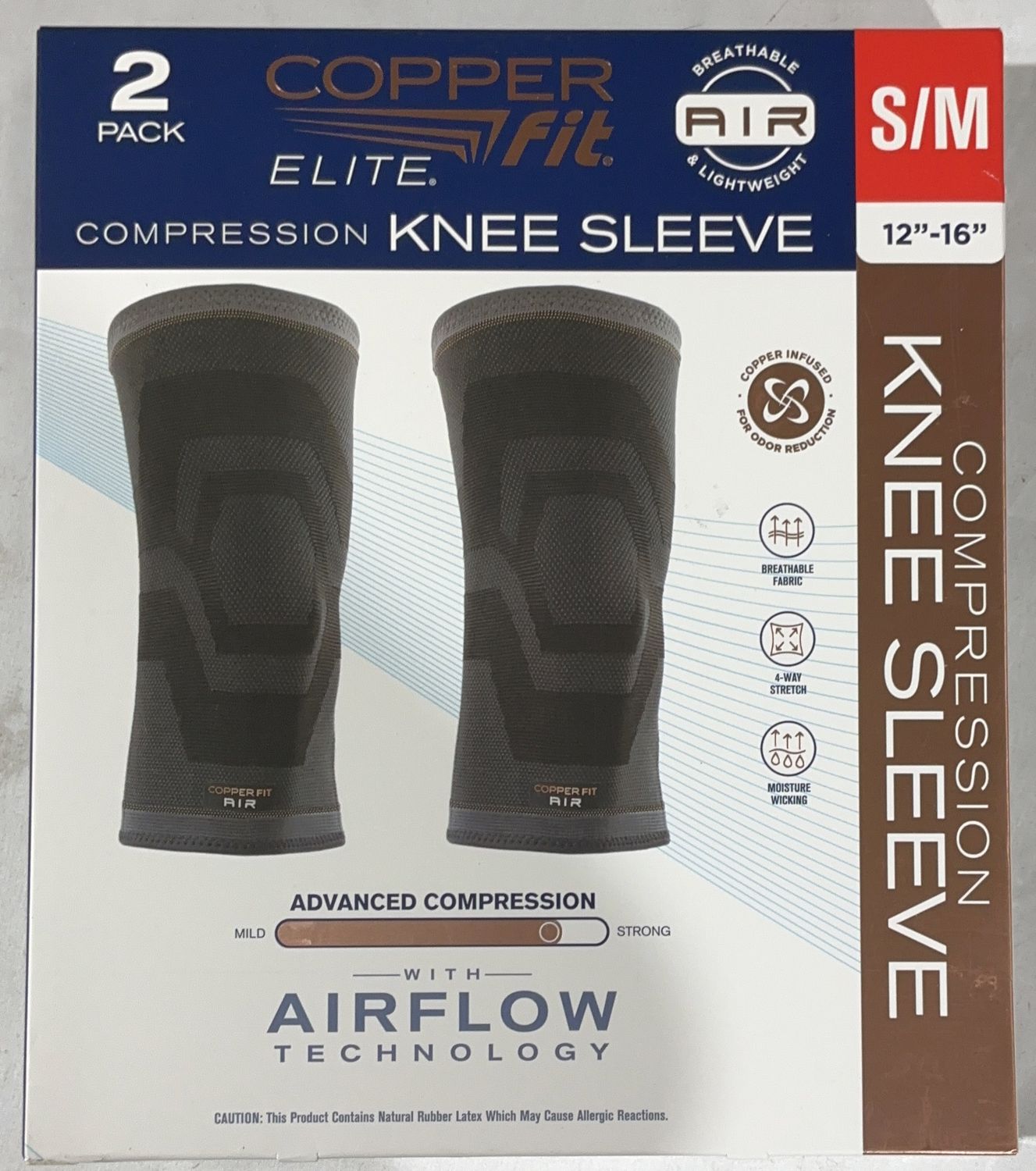 COPPER FIT KNEE SLEEVE  Costco Item 6542621-Open Box