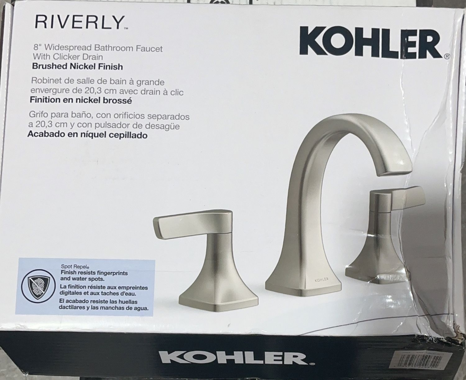 KOHLER RIVERLY WIDE  Costco Item 1806303-Open Box