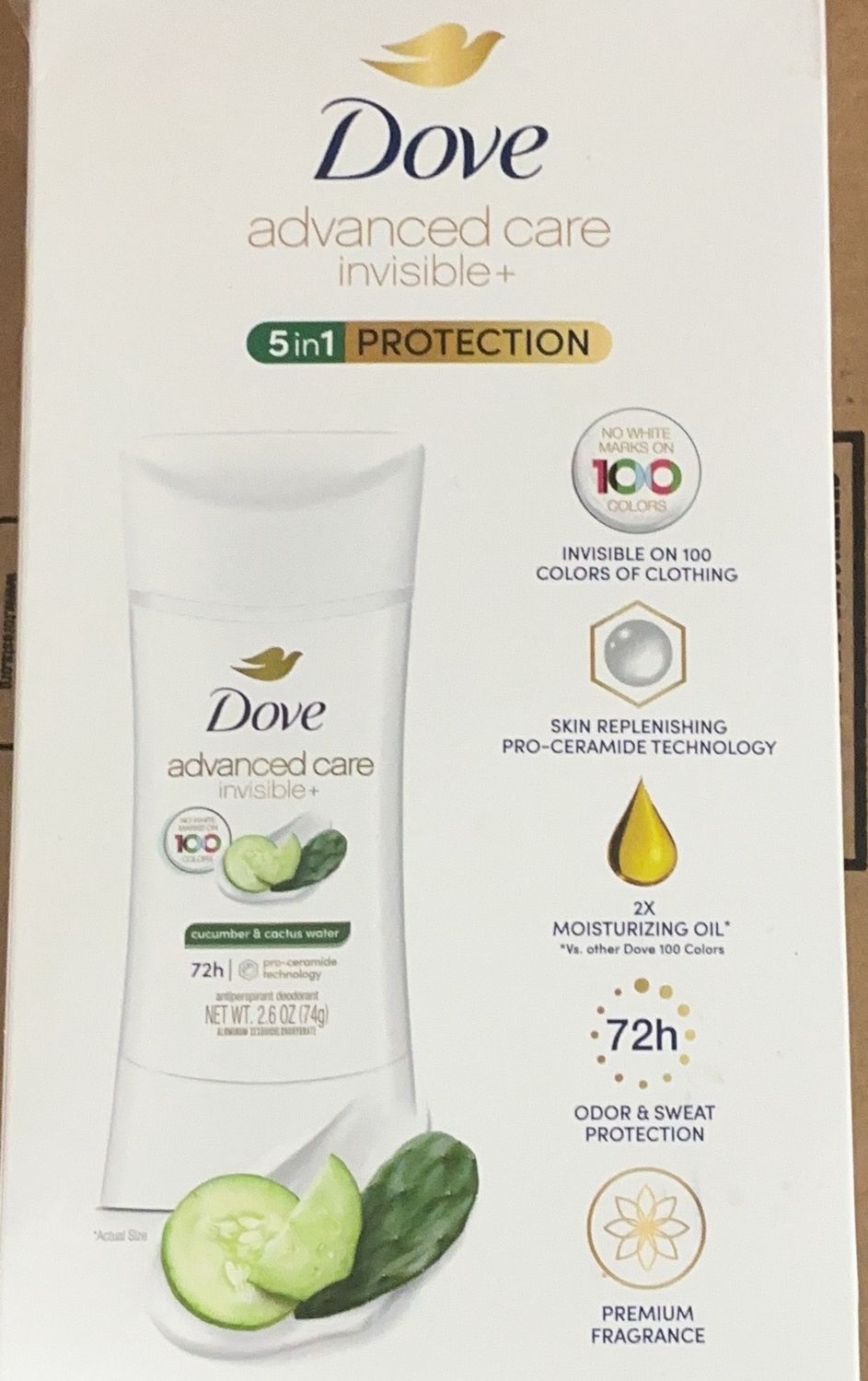 DOVE ADVANCED CARE APDO  Costco Item 1800413-Open Box