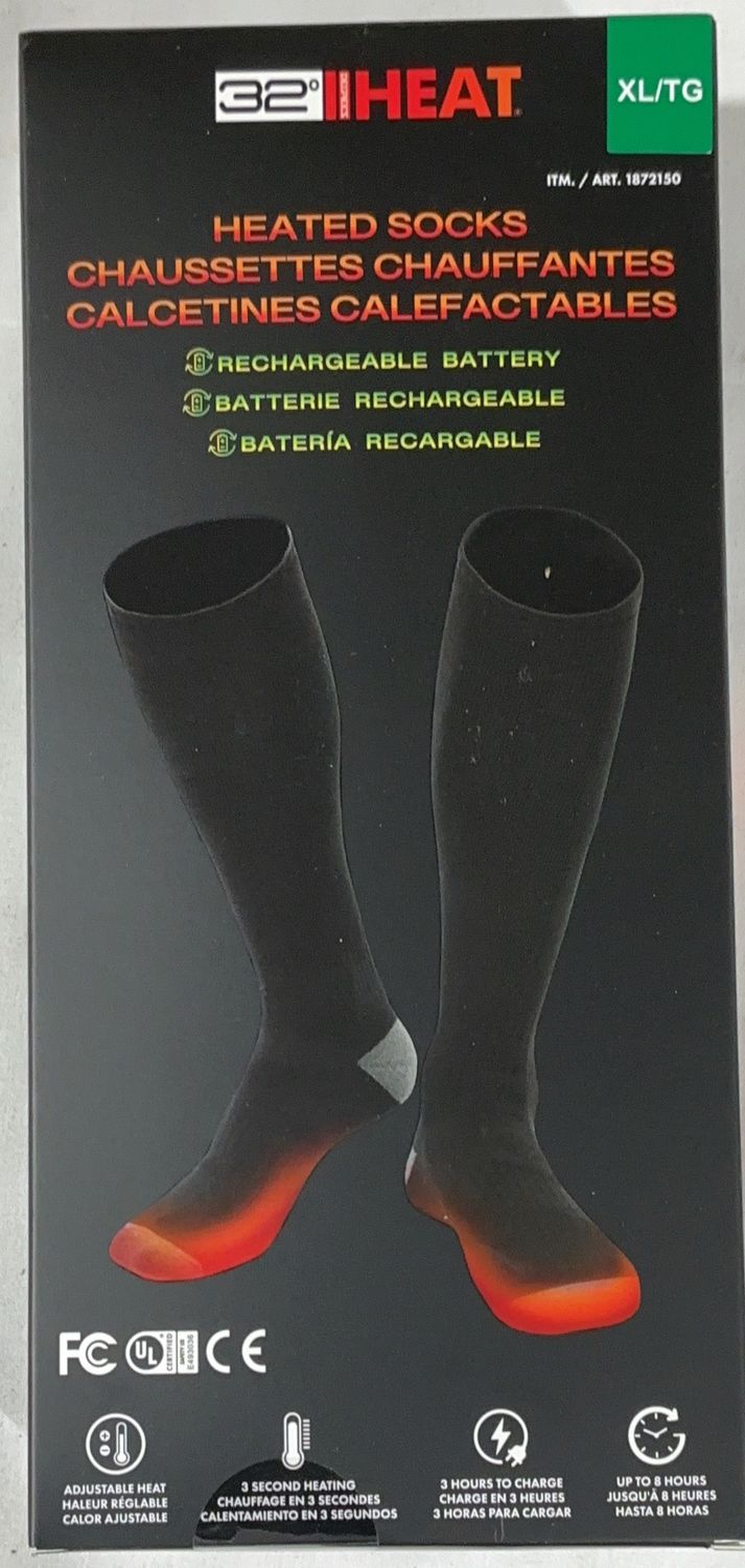 HEATED SOCKS 32 DEGREES  Costco Item 1872150-Like New