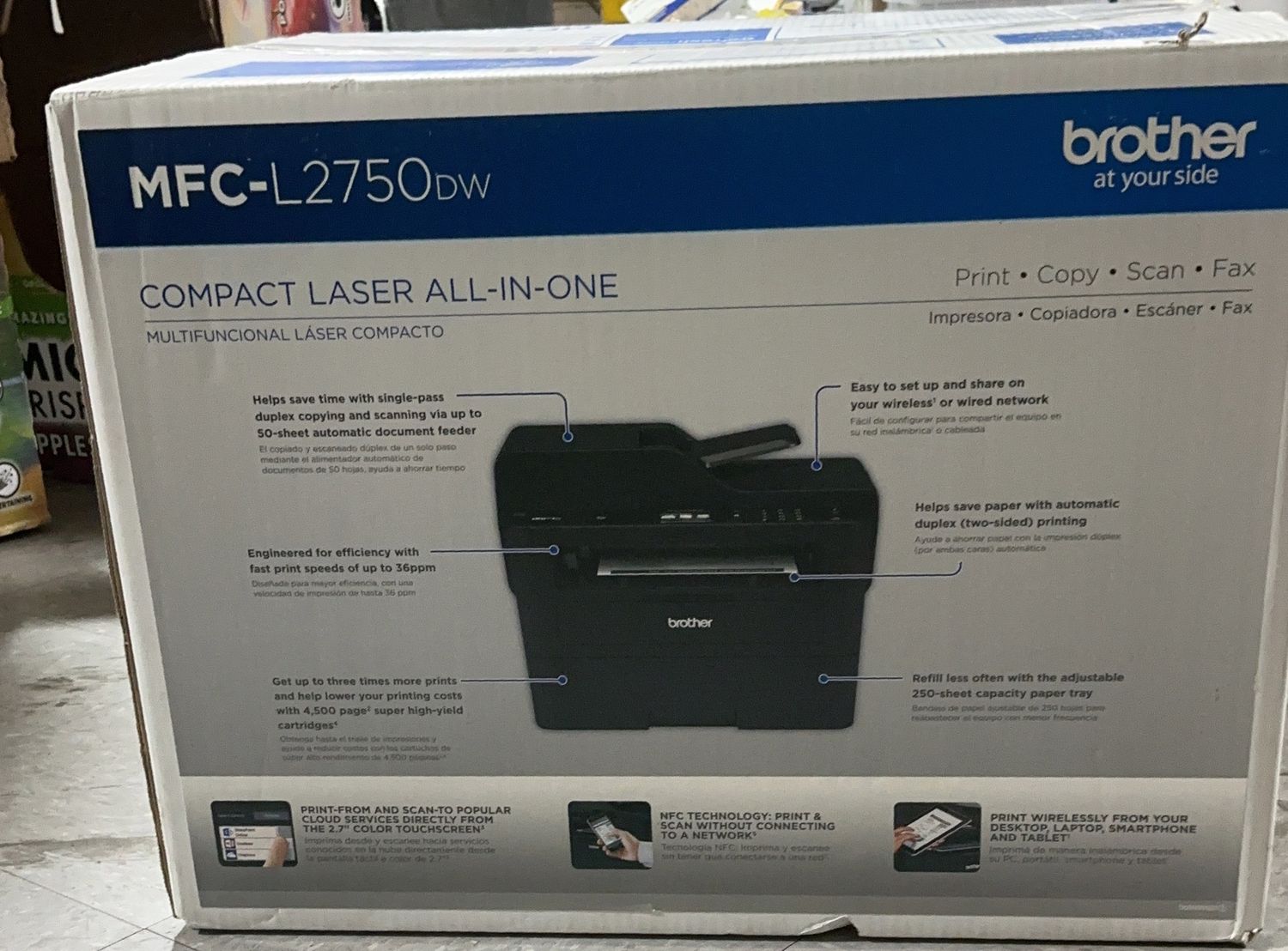BROTHER MFC-L2750DWB  Costco Item 1264791-Open Box