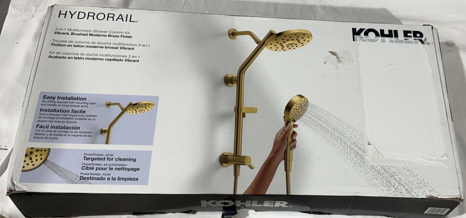 KOHLER HYDRORAIL GOLD  Costco Item 1989312-LIKE NEW