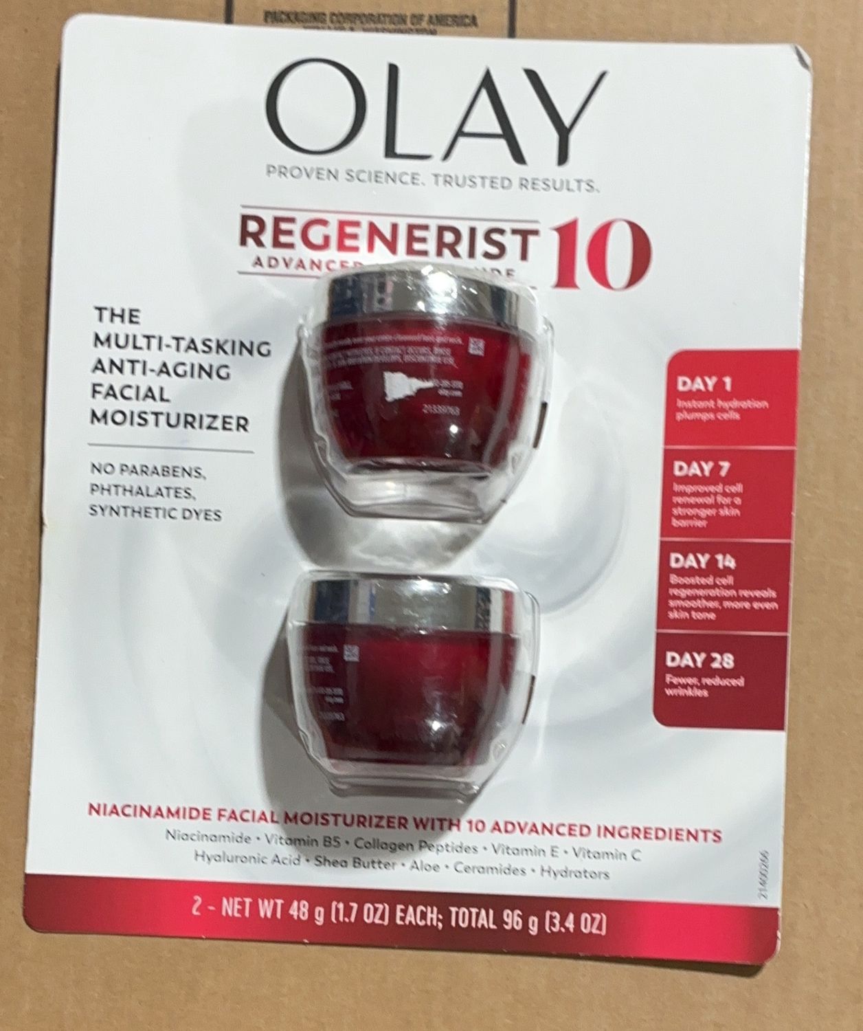 OLAY REGENERIST 10  Costco Item 1938952-OPEN BOX