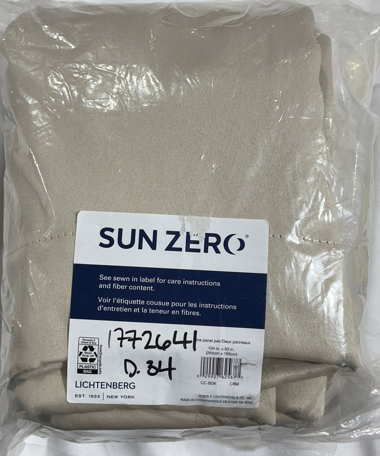 BRODERIC 63 CREAM  Costco Item 1772641 OPEN BOX