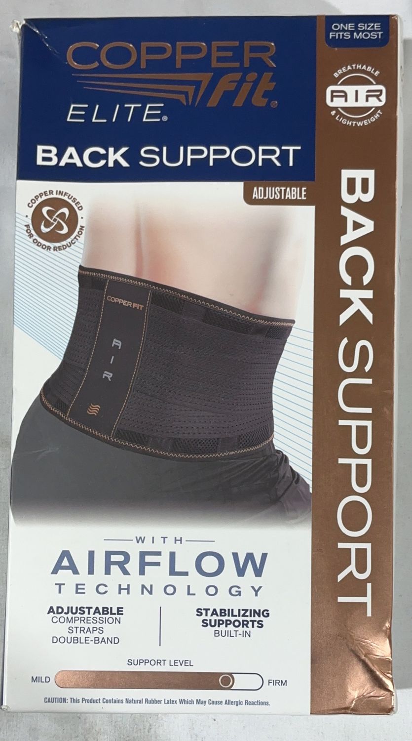 COPPER FIT BACK SUPPORT  Costco Item 1740701-Open Box