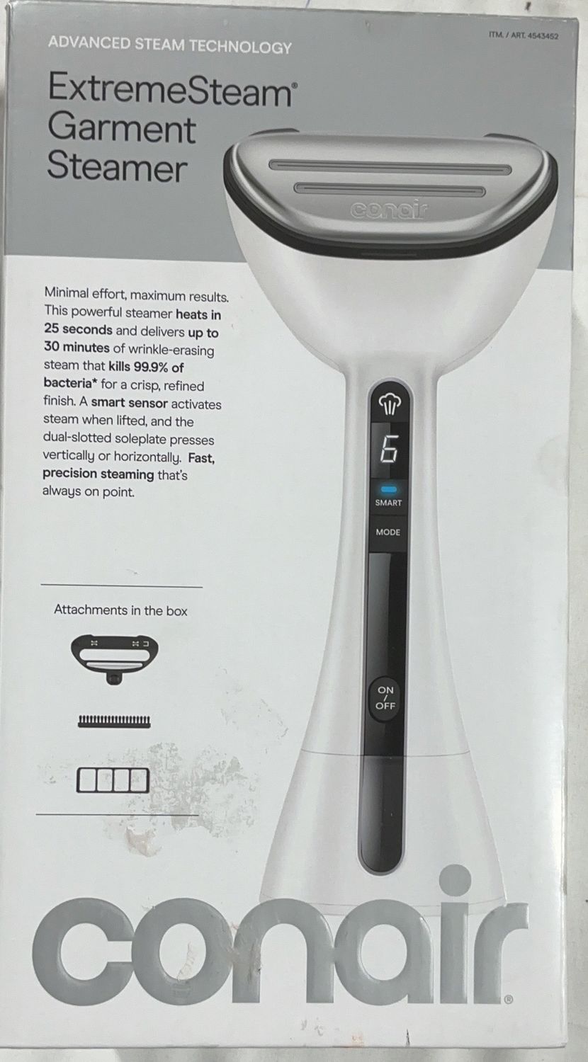 CONAIR GARMENT STEAMER  Costco Item 4543452-Open Box