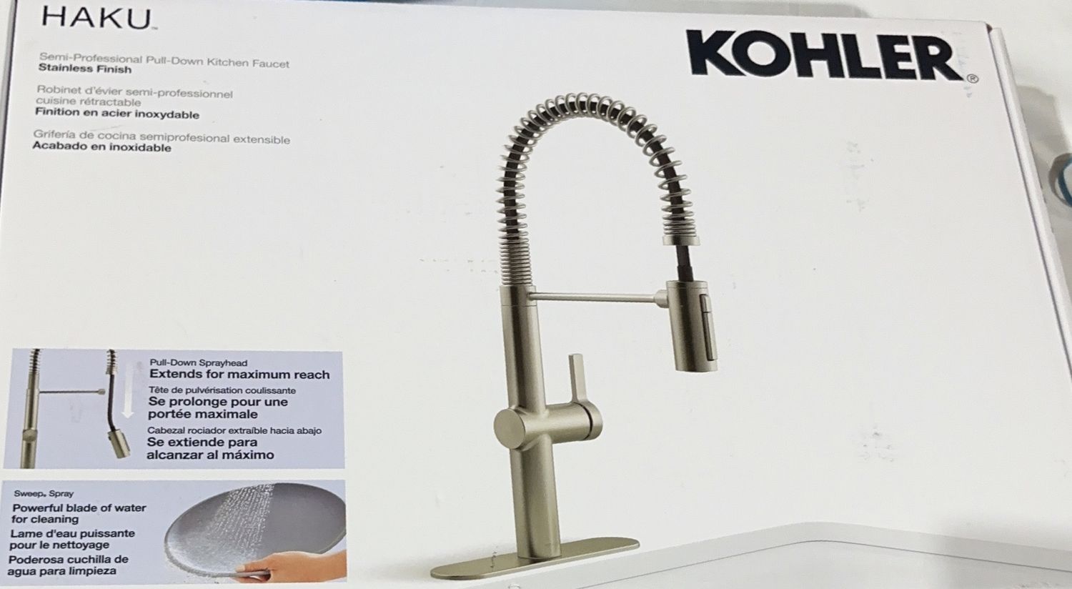 KOHLER HAKU FAUCET BN  Costco Item 1806370-LIKE NEW