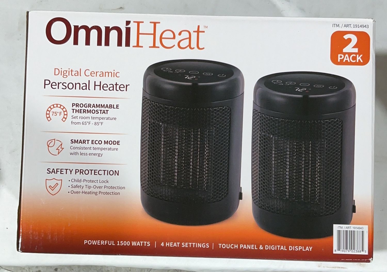 OMNIHEAT PERSONAL HEATER  Costco Item 1914943-Like New