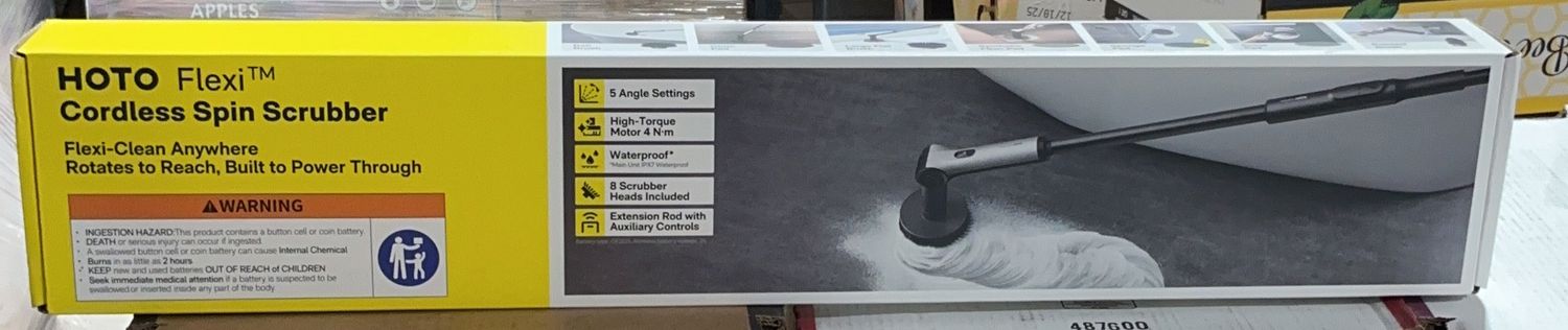 HOTO FLEXI SPIN SCRUBBER  Costco Item 1959104-LIKE NEW