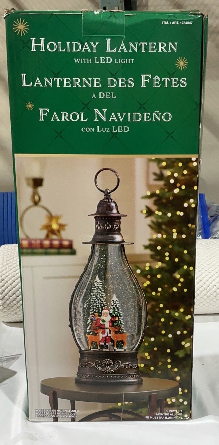 20" JUMBO GLITTER LANTERN  Costco Item 1784847-LIKE NEW