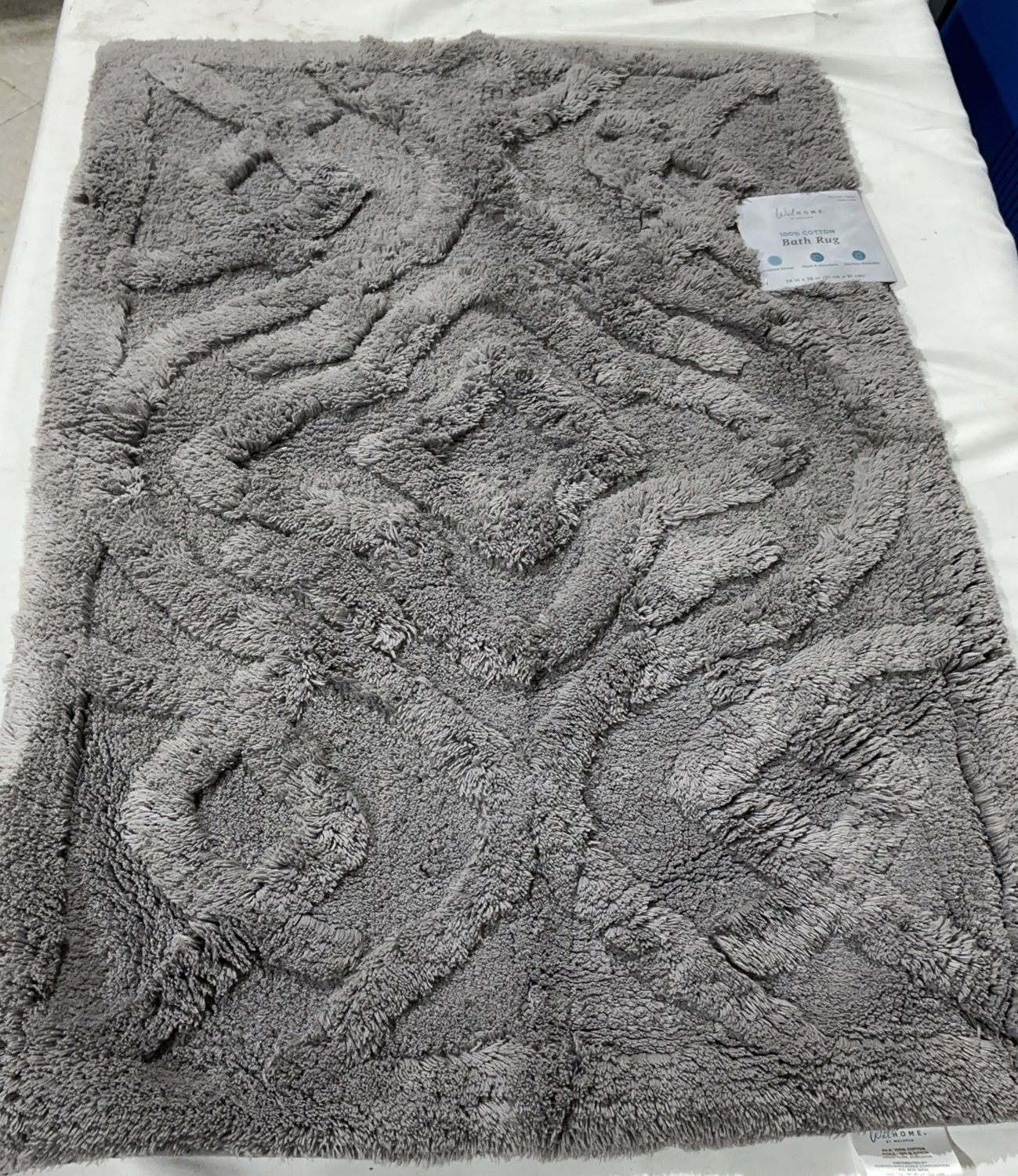 TUFTED BATH MAT ALTON  Costco Item 1796320-Open Box, Colour: Gray