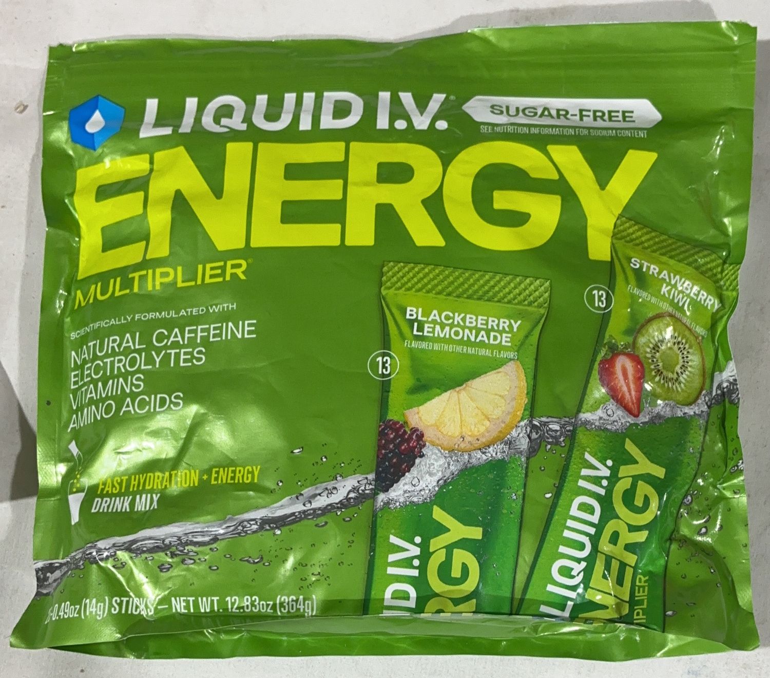 LIQUID IV SUGAR FREE NRG  Costco Item 1967470-Open Box