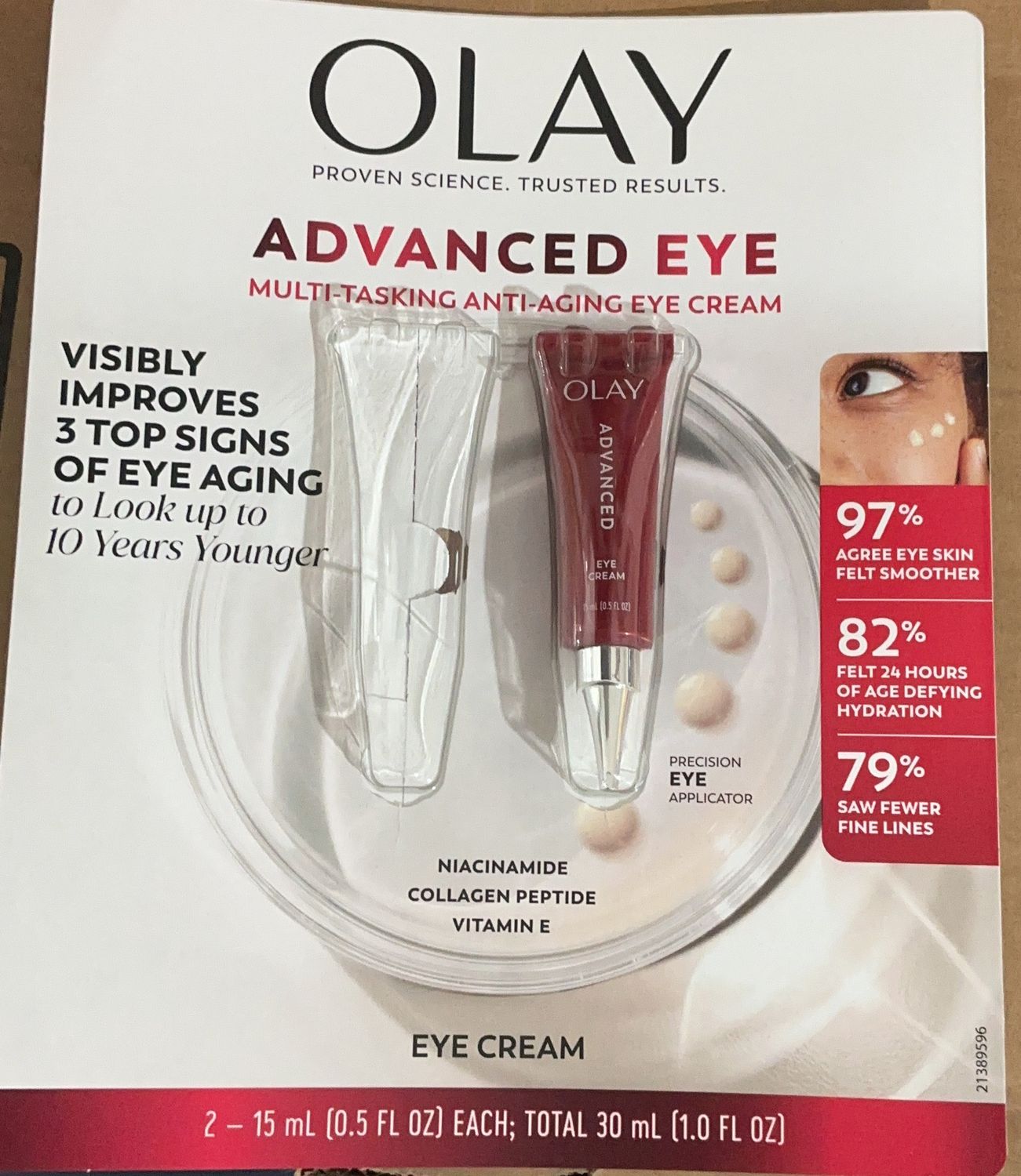 OLAY ADVANCED EYE CREAM  Costco Item 1949234-Used