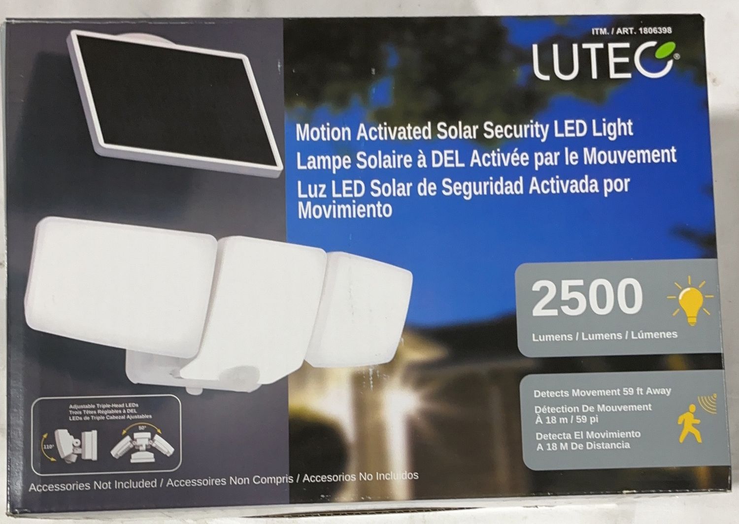 LUTEC SOLAR SECURITY  Costco Item 1806398-Used