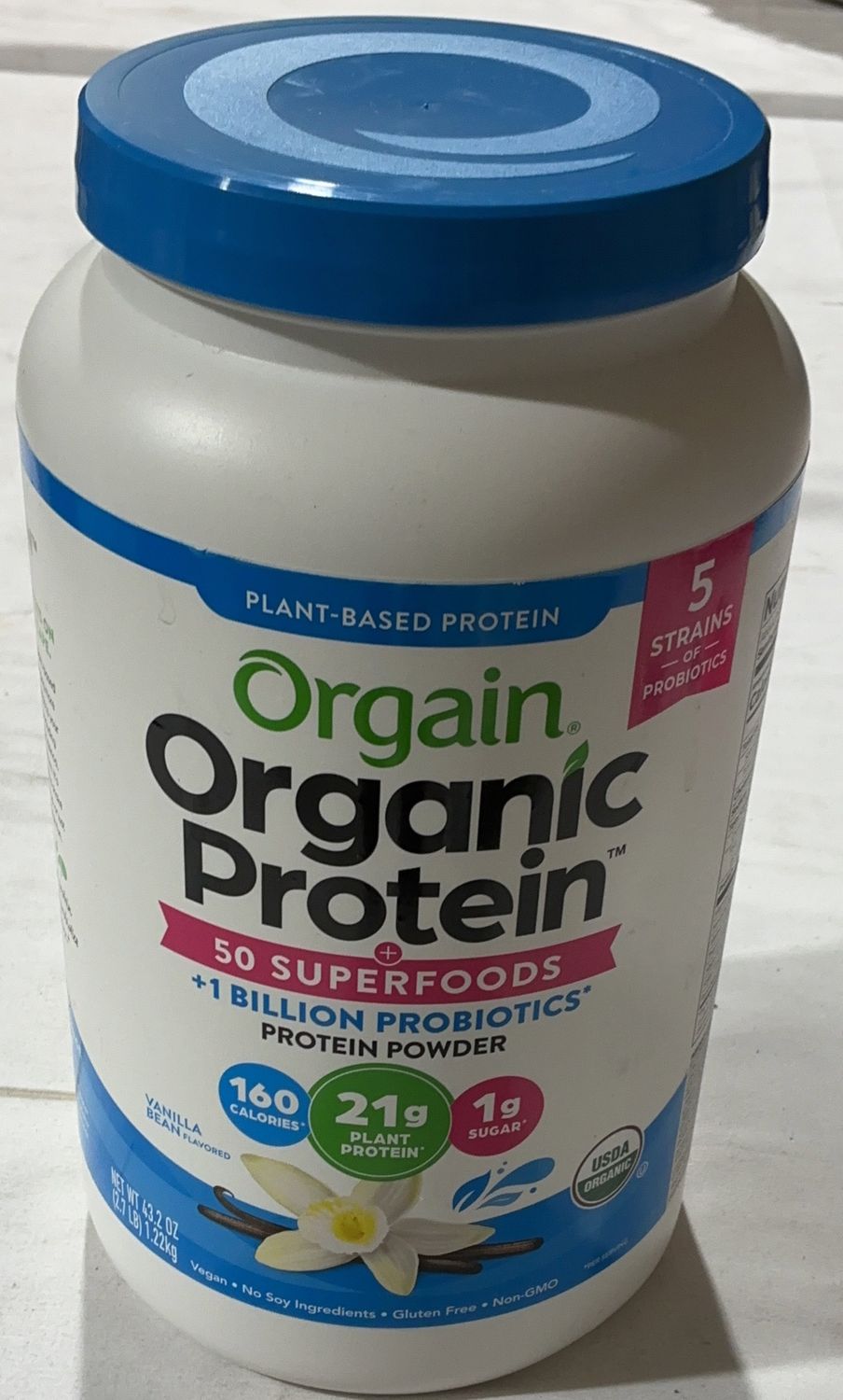 ORGAIN SUPERFOODS VANILLA  Costco Item 1195611-OPEN BOX