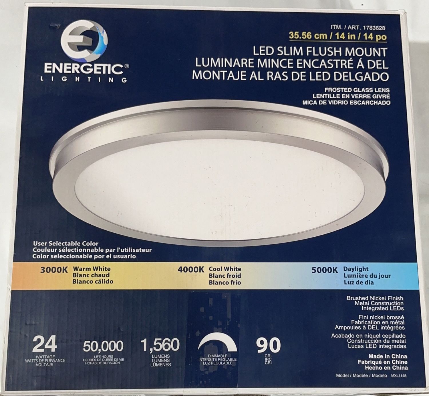 ENERGETIC 14" SLIM LED  Costco Item 1783628-USED