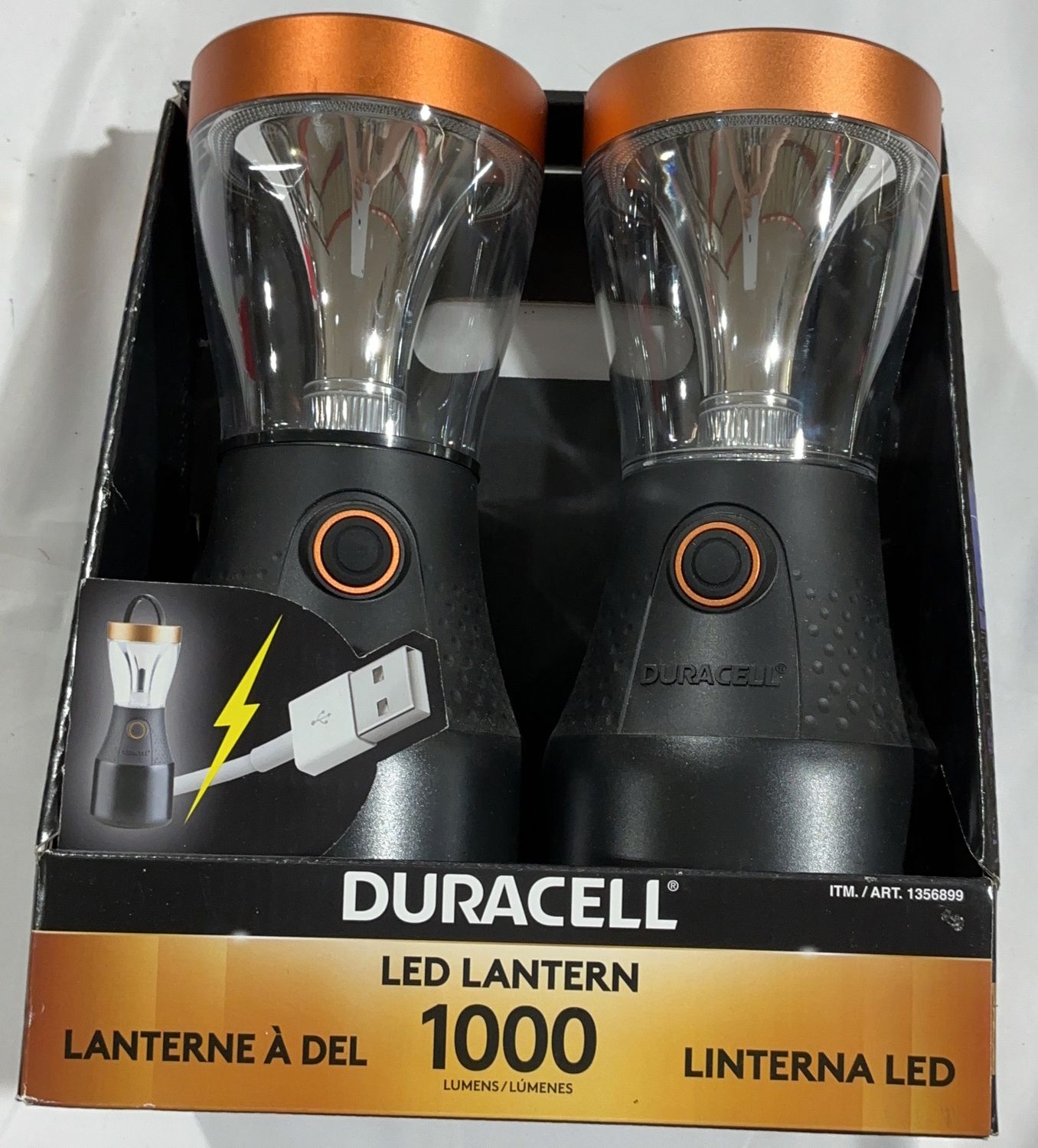 DURACELL 2PK LANTERN  Costco Item 1356899-LKE NEW