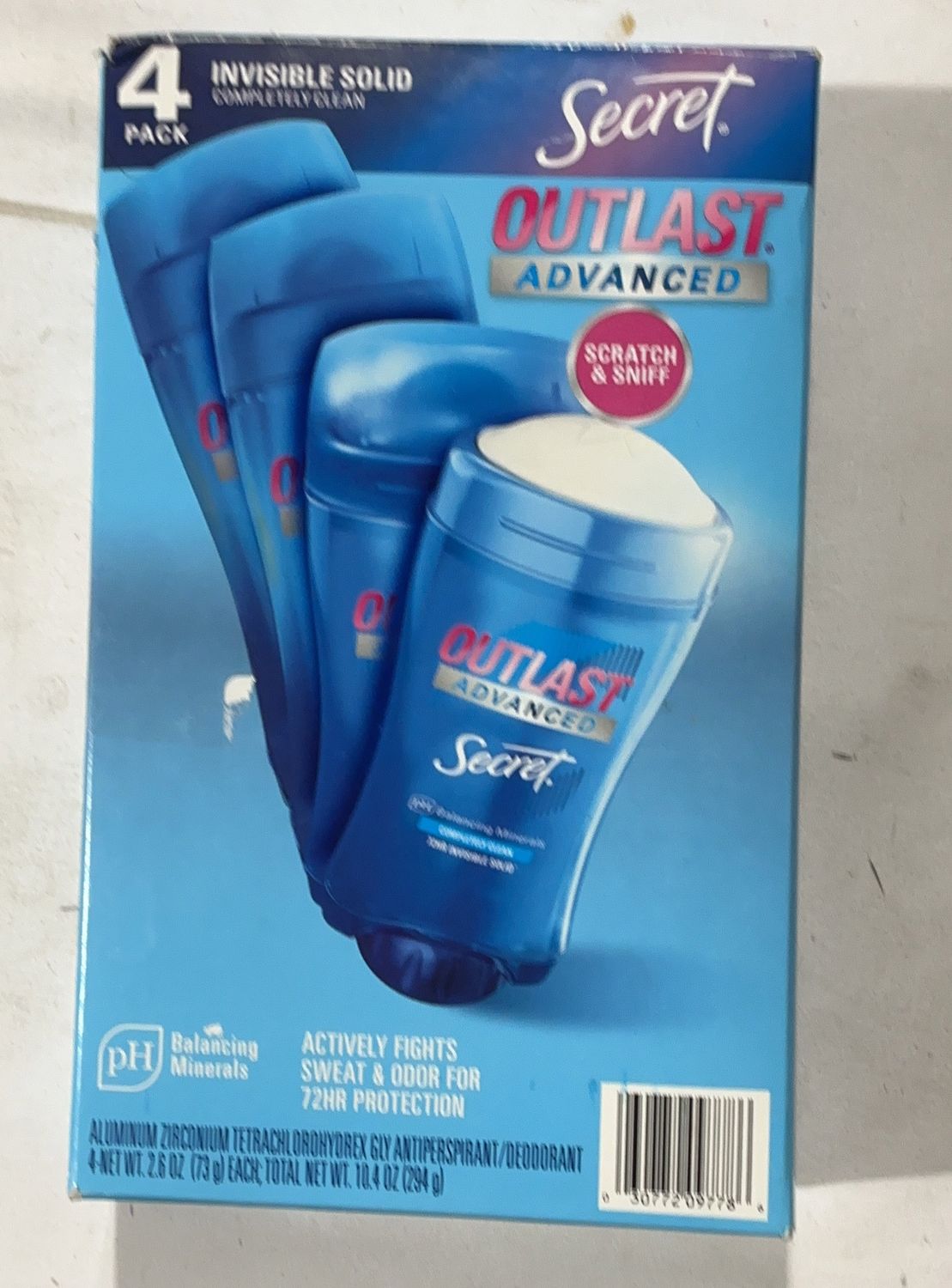 SECRET OUTLAST ADVANCED  Costco Item 1812166-OPEN BOX
