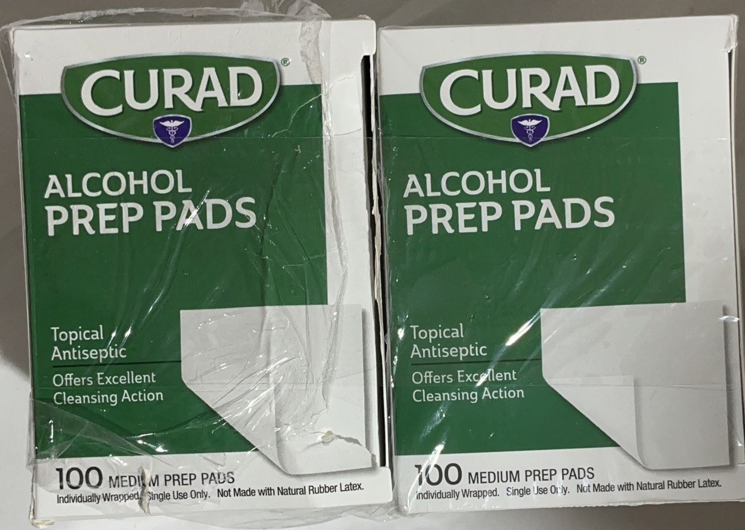 CURAD ALCOHOL PREP PADS  Costco Item 667196 OPEN BOX