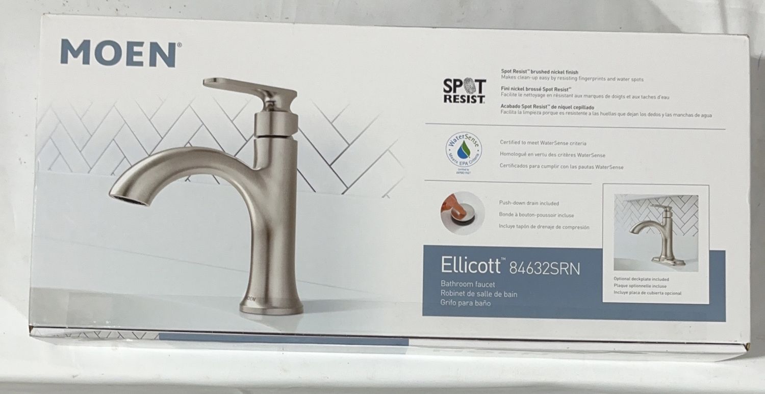 MOEN ELLICOTT BATH FAUCET  Costco Item 1947735-Open box