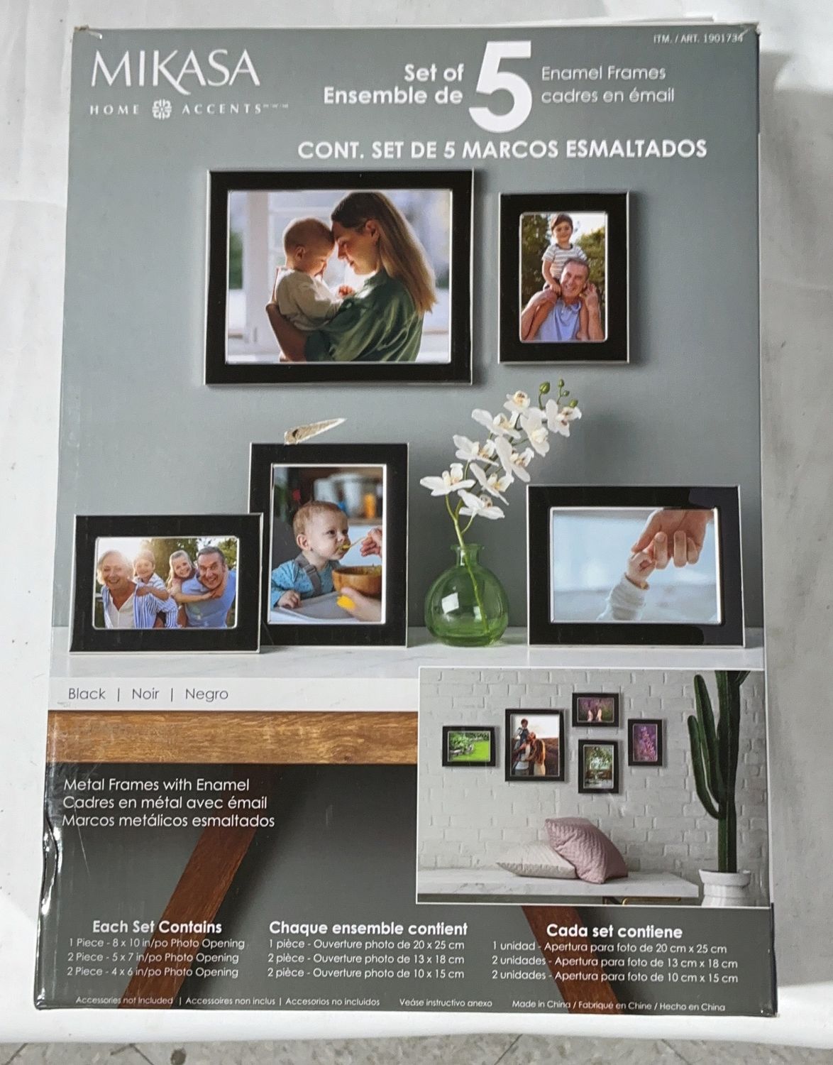 MIKASA ENAMEL FRAMES  Costco Item 1901734-LIKE NEW