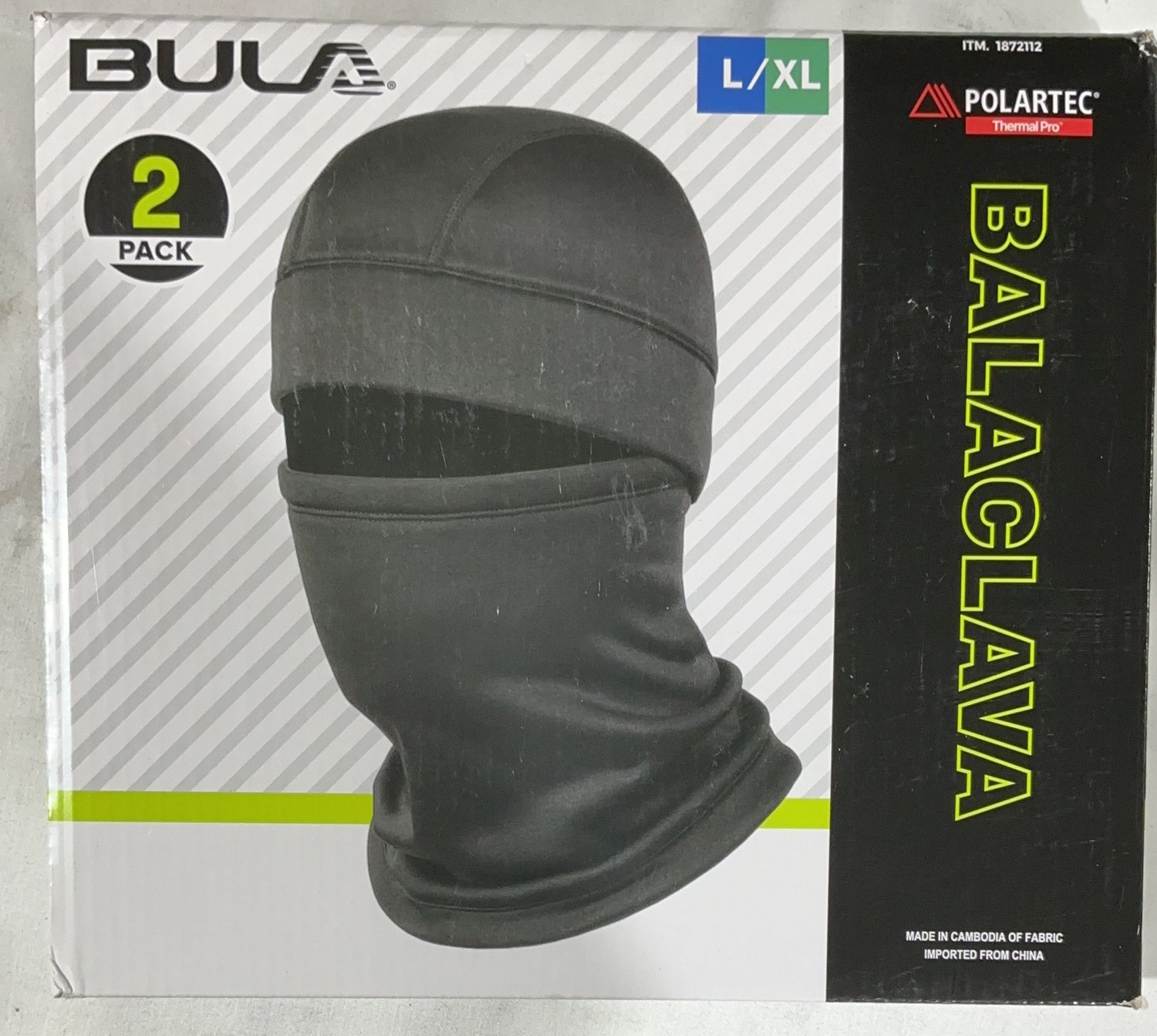 BULA BALACLAVA PLRTEC 2PK  Costco Item 1872112-Open Box