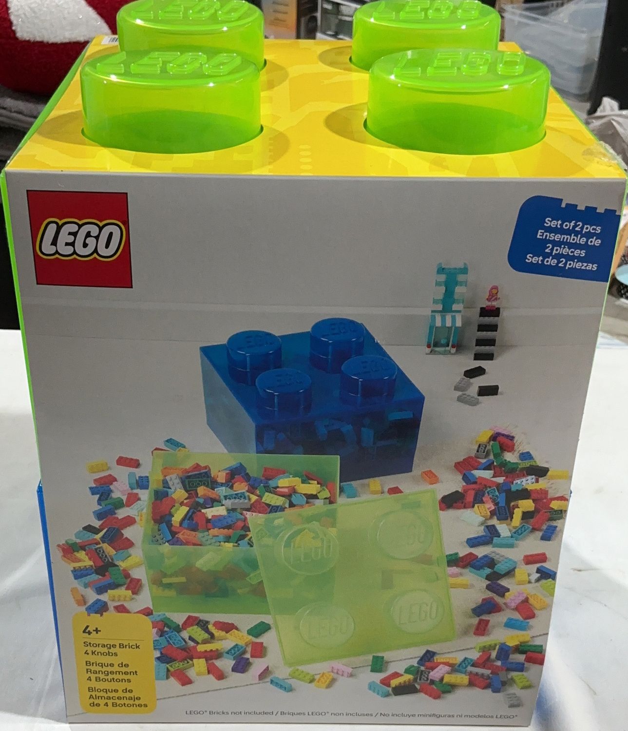 LEGO STORAGE BRICK 2PK  Costco Item 1938107-OPEN BOX