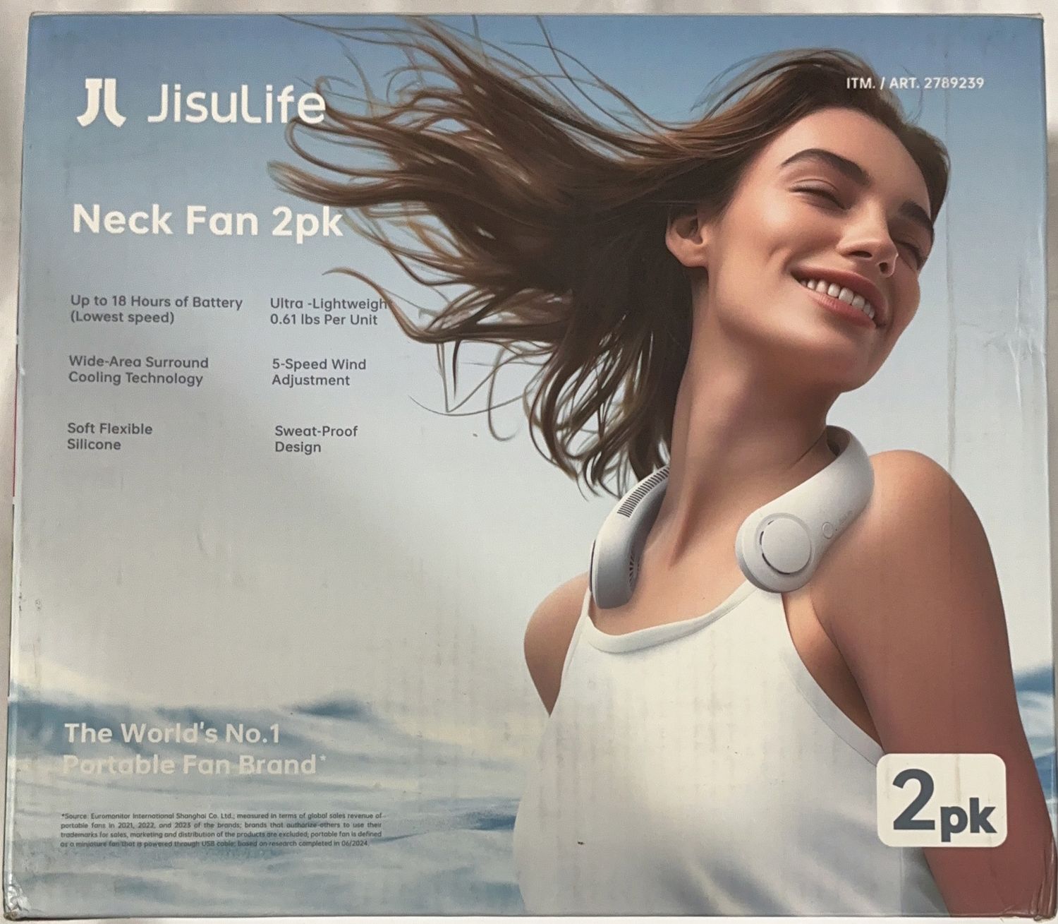 JISULIFE NECK FAN 2PK  Costco Item 2789239-Like New