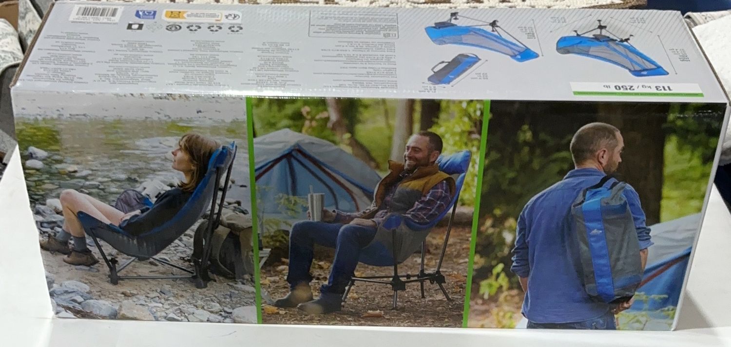 FLEX HEIGHT SLING CHAIR  Costco Item 1654561-OPEN BOX