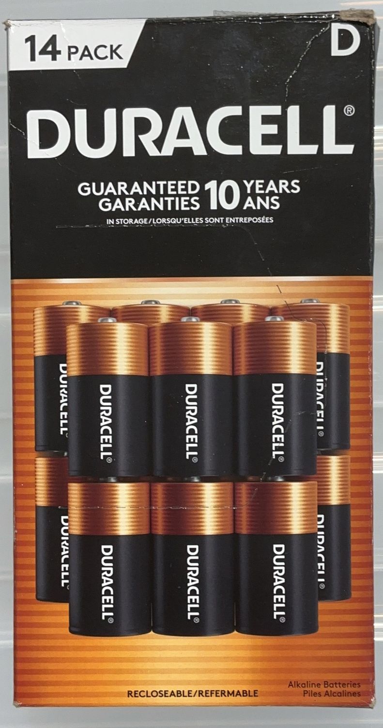 DURACELL D ALKALINE  Costco Item 1806386, CONDITION: NEW