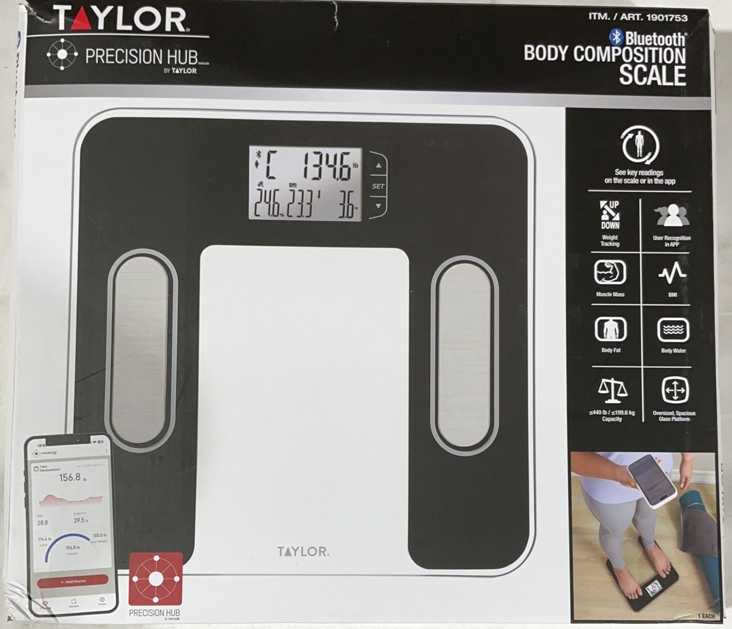 TAYLOR SMART BATH SCALE  Costco Item 1901753-LIKE NEW
